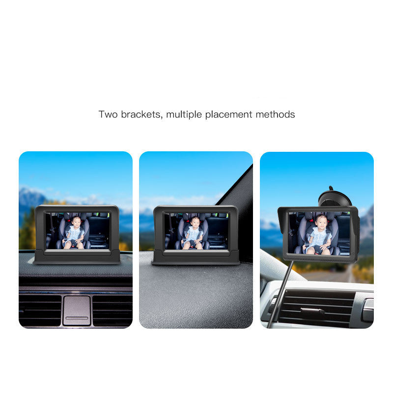 BabyCam Drive – מצלמת רכב לתינוק עם מסך 5 אינץ’ HD עם ראיית לילה