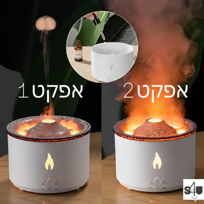 מפזר ארומה, מפזר לחות
מכשיר חכם עם אפקט עננים ואפקט הר געש
הופך את הבית לחוויה של אור נעים ואדי לחות עדינים